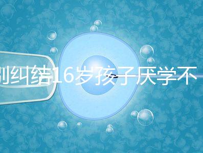 別糾結16歲孩子厭學不去上學怎么辦了，弄清原因再解決