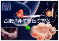 合肥供卵試管醫院排名：合肥做試管哪個醫院比較好？