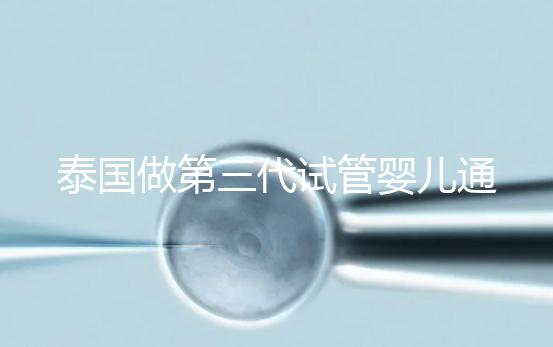 泰國做第三代試管嬰兒通常費用多少？高嗎？