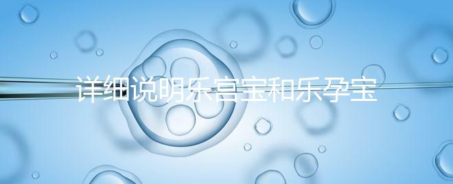 詳細說明樂宮寶和樂孕寶的區(qū)別看完就知道哪個對子宮更好了