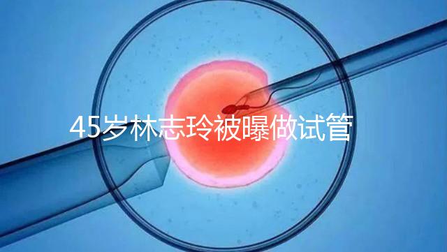 45歲林志玲被曝做試管嬰兒,高齡備孕到底如何更順利?