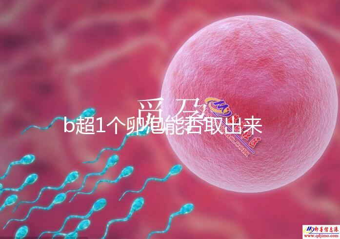 b超1個(gè)卵泡能否取出來分人，質(zhì)量好或有一定受孕幾率